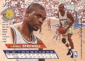 1993-94 Fleer Ultra Latrell Sprewell #70 Golden State Warriors