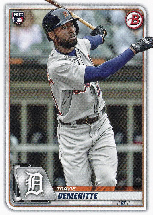2020 Bowman Travis Demeritte RC #16 Detroit Tigers