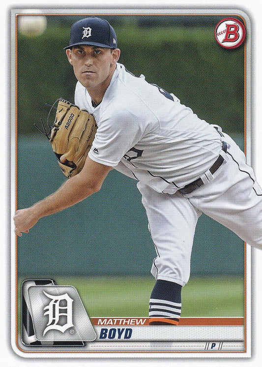 2020 Bowman Matthew Boyd #30 Detroit Tigers