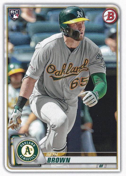 2020 Bowman Seth Brown RC #44 Oakland Athletics