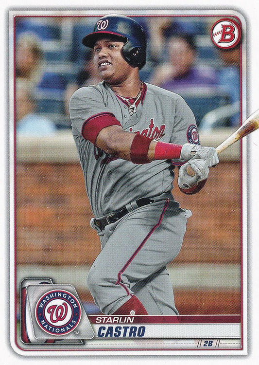 2020 Bowman Starlin Castro #84 Washington Nationals
