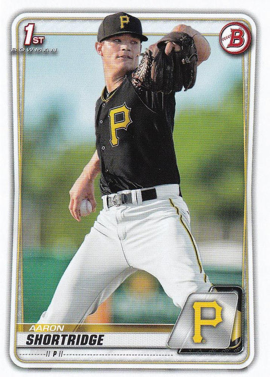 2020 Bowman Prospects Aaron Shortridge BP-9 Pittsburgh Pirates