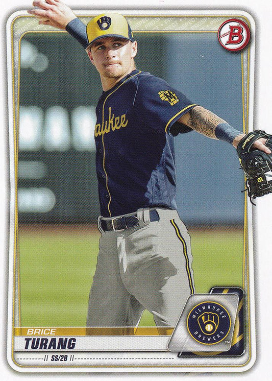 2020 Bowman Prospects Brice Turang BP-35 Milwaukee Brewers