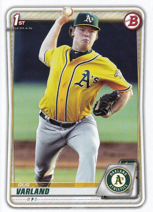 2020 Bowman Prospects Gus Varland BP-38 Oakland Athletics