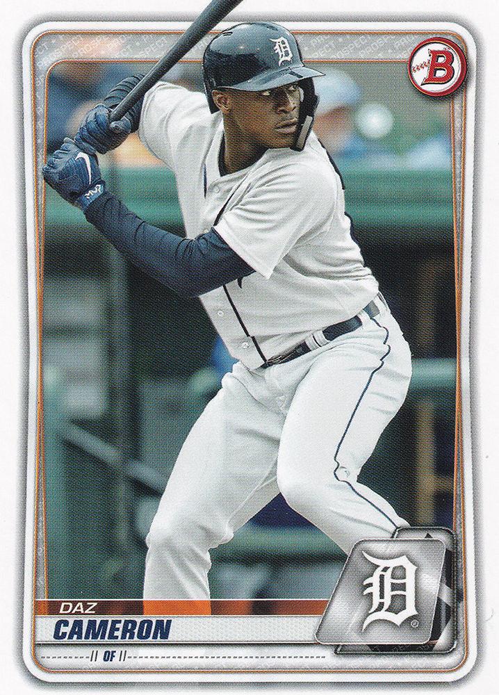 2020 Bowman Prospects Daz Cameron BP-45 Detroit Tigers