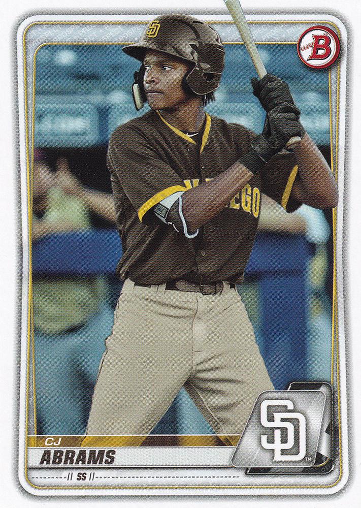 2020 Bowman Prospects CJ Abrams BP-62 San Diego Padres