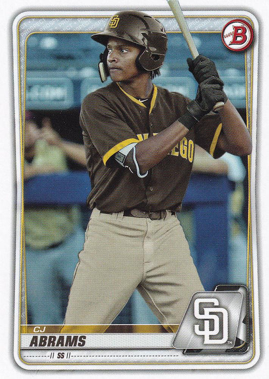 2020 Bowman Prospects CJ Abrams BP-62 San Diego Padres