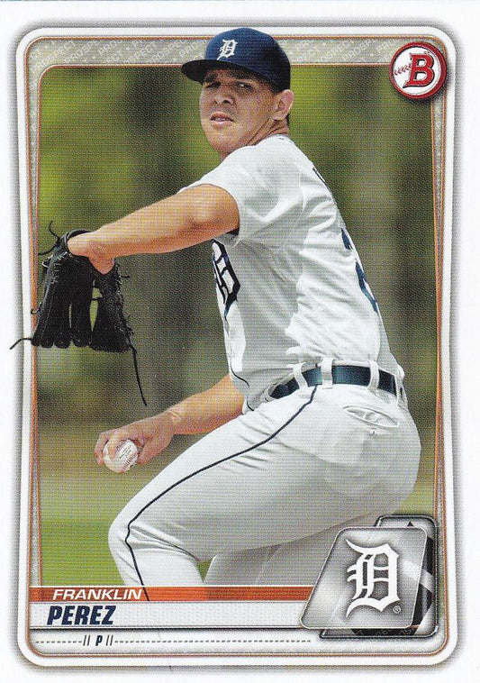 2020 Bowman Prospects Franklin Perez BP-63 Detroit Tigers