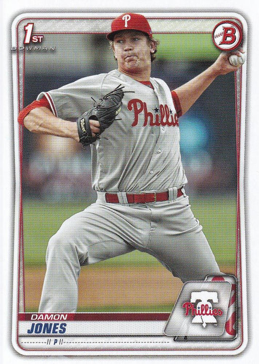 2020 Bowman Prospects Damon Jones BP-65 Philadelphia Phillies