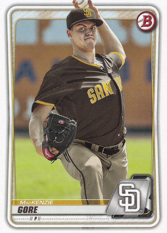 2020 Bowman Prospects MacKenzie Gore BP-74 San Diego Padres