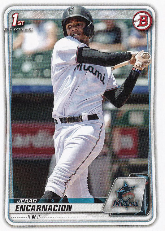 2020 Bowman Prospects Jerar Encarnacion BP-96 Miami Marlins