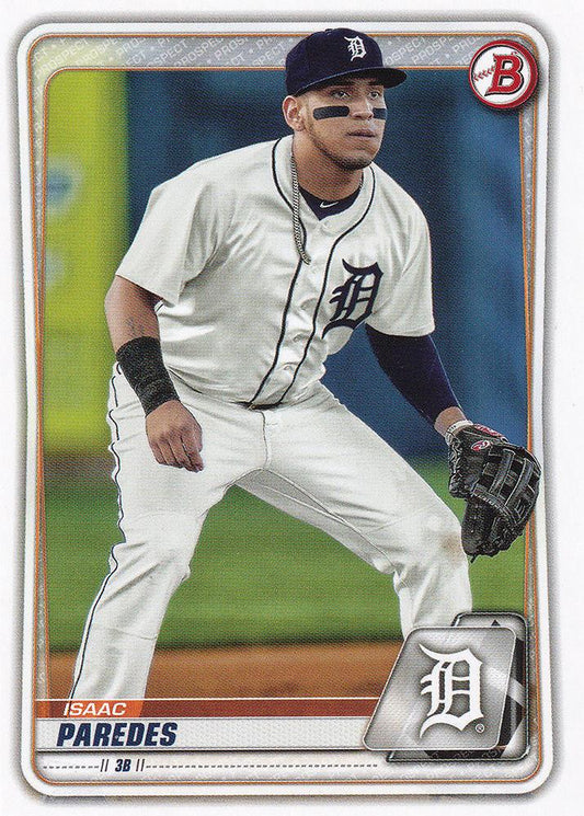 2020 Bowman Prospects Isaac Paredes BP-120 Detroit Tigers