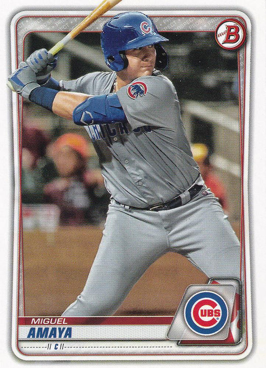 2020 Bowman Prospects Miguel Amaya BP-136 Chicago Cubs