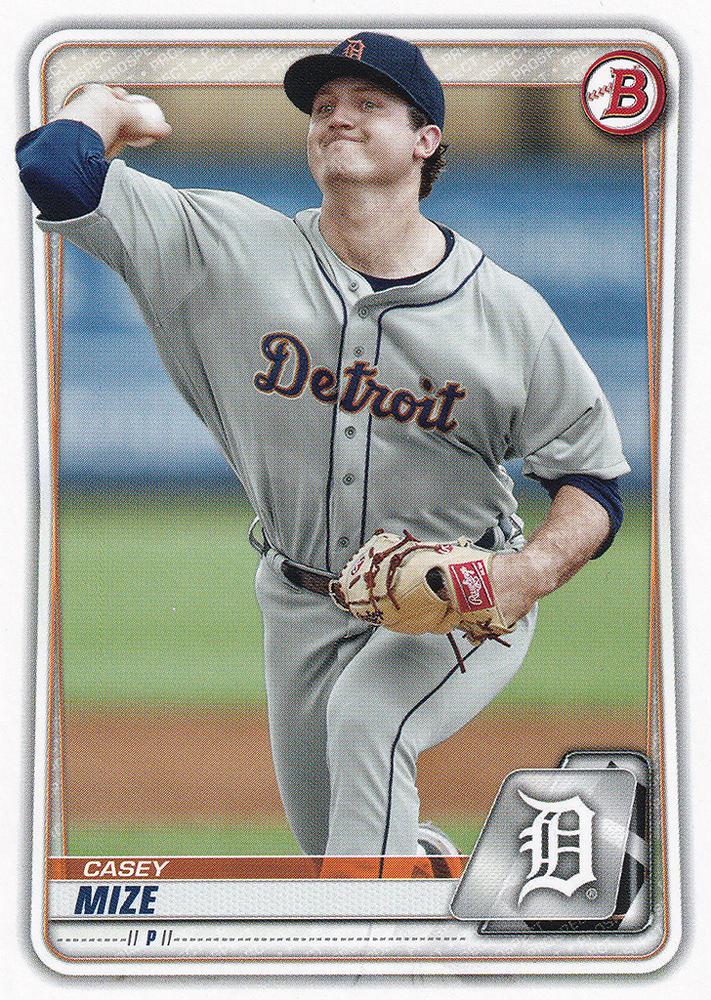 2020 Bowman Prospects Casey Mize BP-142 Detroit Tigers