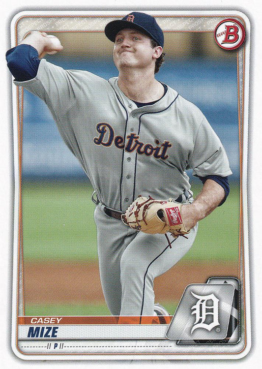 2020 Bowman Prospects Casey Mize BP-142 Detroit Tigers