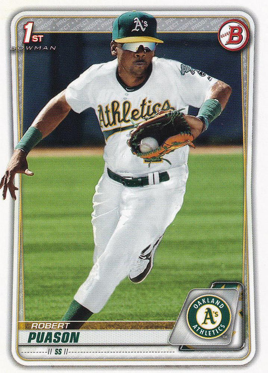2020 Bowman Prospects Robert Puason BP-145 Oakland Athletics