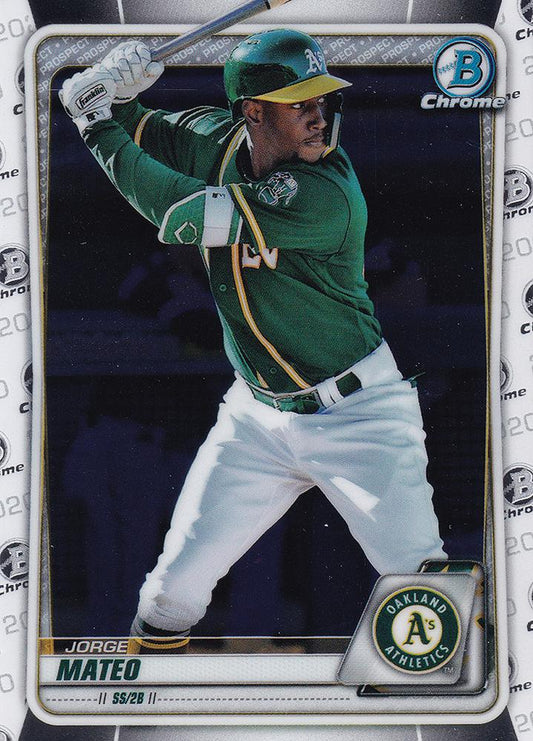 2020 Bowman Chrome Prospects Jorge Mateo BCP-138 Oakland Athletics