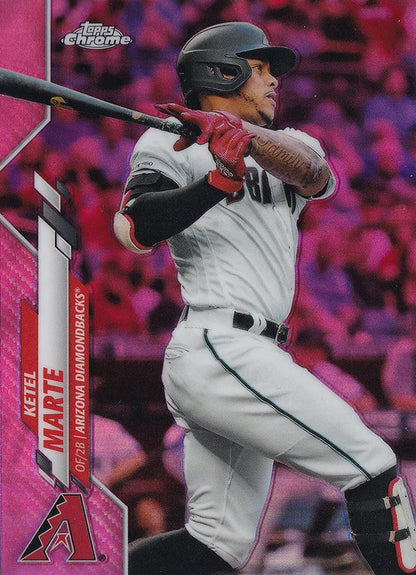 2020 Topps Chrome Pink Refractor Ketel Marte  #151 Arizona Diamondbacks