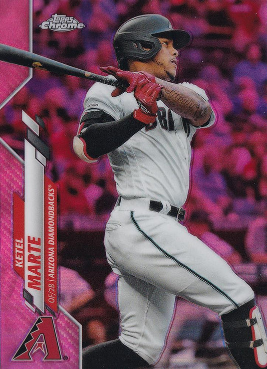 2020 Topps Chrome Pink Refractor Ketel Marte  #151 Arizona Diamondbacks