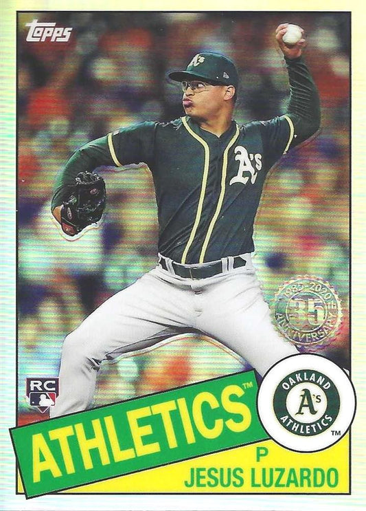 2020 Topps Chrome - 1985 Topps Baseball Jesus Luzardo  #85TC-10 Oakland Athletics
