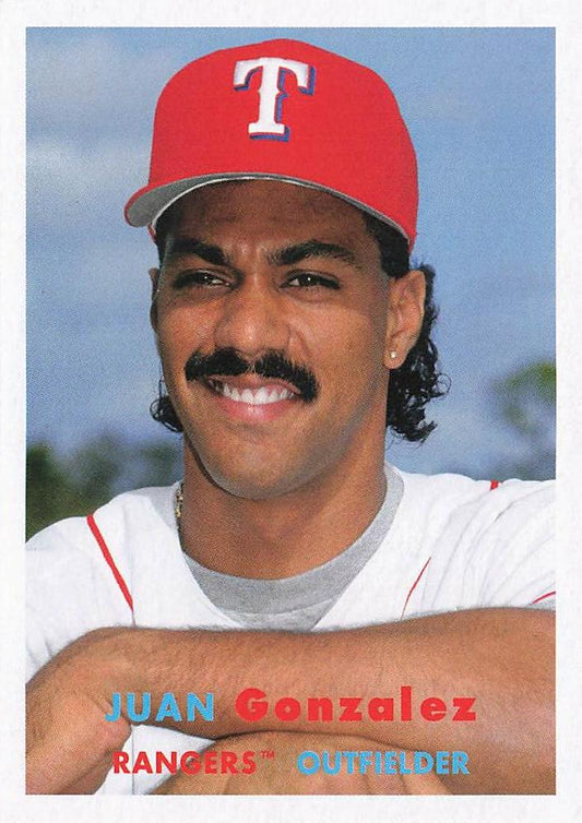 2021 Topps Archives Juan Gonzalez #39 Texas Rangers
