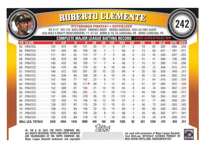 2021 Topps Archives Roberto Clemente  #242 Pittsburgh Pirates