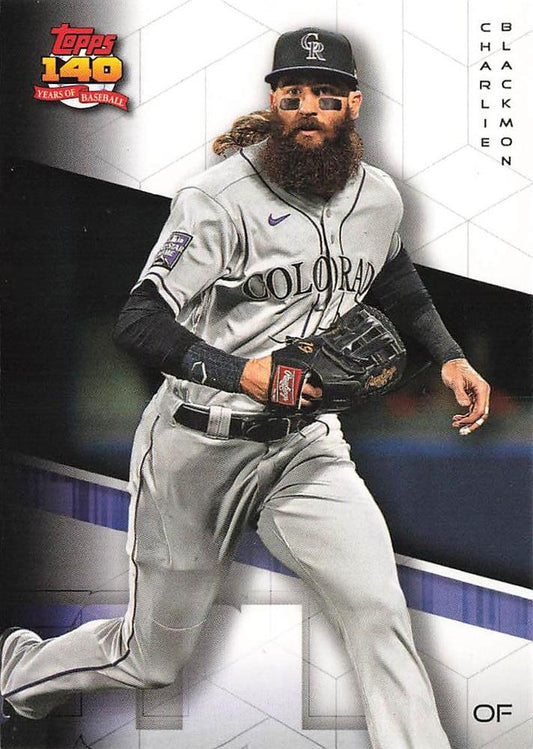 2021 Topps Archives Charlie Blackmon  #285 Colorado Rockies
