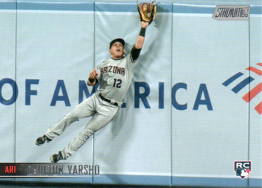 2021 Stadium Club  Daulton Varsho  RC #168 Arizona Diamondbacks
