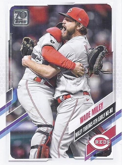 2021 Topps Update Wade Miley Season Highlight US36 Cincinnati Reds