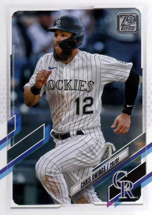 2021 Topps Update Chris Owings  US45 Colorado Rockies