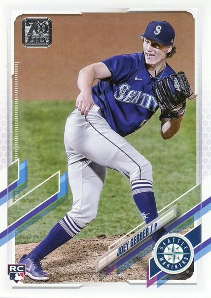 2021 Topps Update Joey Gerber Rookie US102 Seattle Mariners