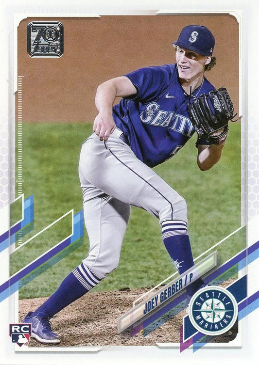 2021 Topps Update Joey Gerber Rookie US102 Seattle Mariners