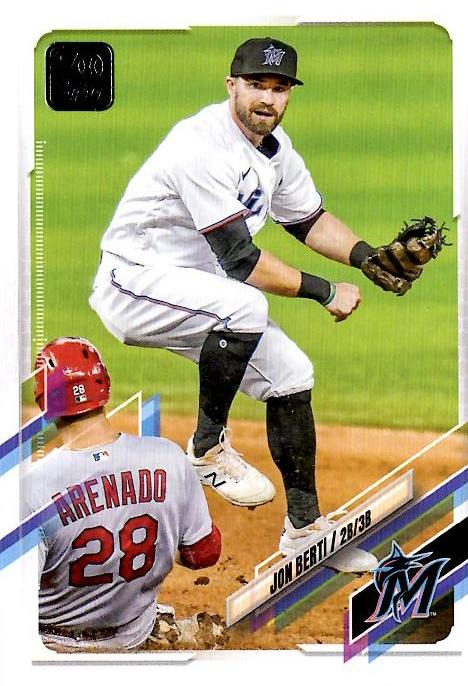 2021 Topps Update Jon Berti  US131 Miami Marlins
