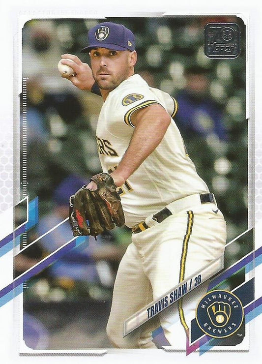 2021 Topps Update Travis Shaw  US149 Milwaukee Brewers