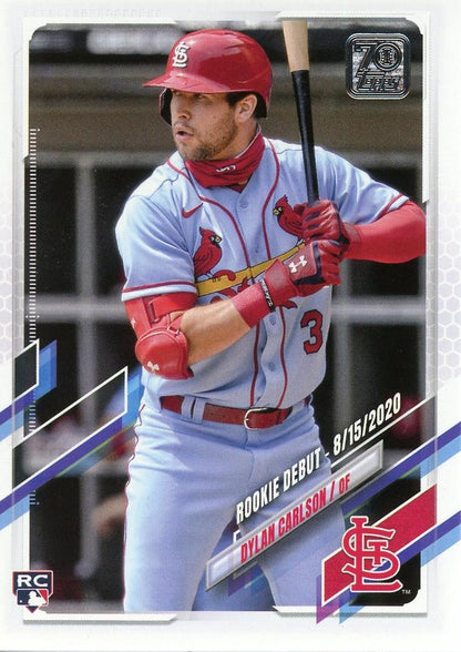 2021 Topps Update Dylan Carlson Rookie Debut US197 St. Louis Cardinals