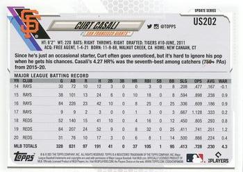 2021 Topps Update Curt Casali  US202 San Francisco Giants