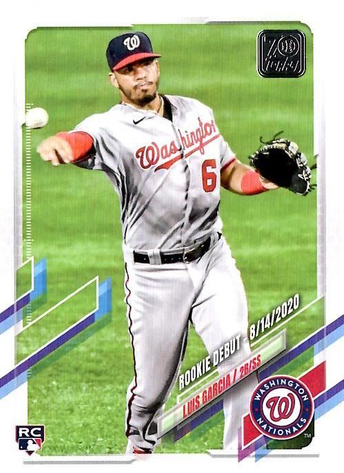 2021 Topps Update Luis Garcia Rookie Debut US261 Washington Nationals