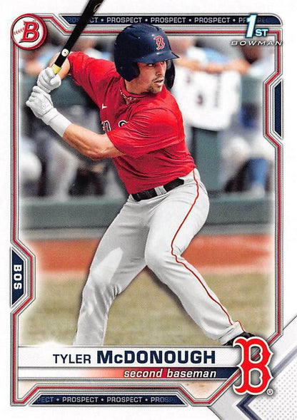2021 Bowman Draft Tyler McDonough FBC 1st Bowman BD-3 Boston Red Sox