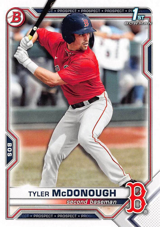 2021 Bowman Draft Tyler McDonough FBC 1st Bowman BD-3 Boston Red Sox