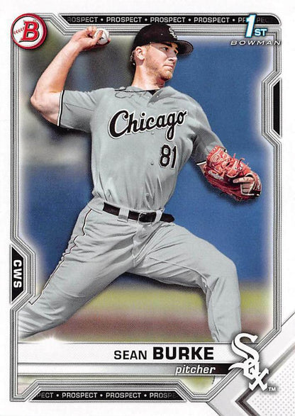 2021 Bowman Draft Sean Burke FBC 1st Bowman BD-4 Chicago White Sox