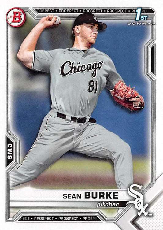 2021 Bowman Draft Sean Burke FBC 1st Bowman BD-4 Chicago White Sox