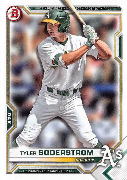 2021 Bowman Draft Tyler Soderstrom BD-15 Oakland Athletics