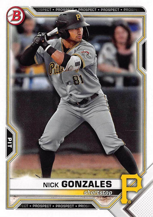 2021 Bowman Draft Nick Gonzales BD-16 Pittsburgh Pirates