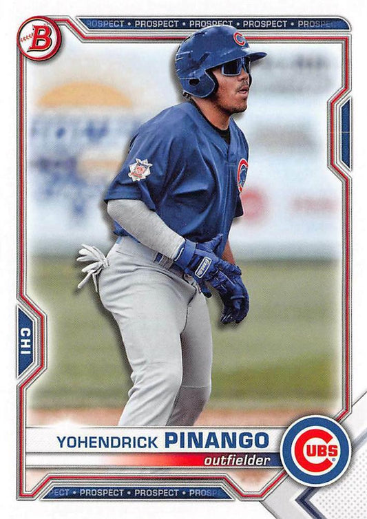 2021 Bowman Draft Yohendrick Pinango BD-25 Chicago Cubs
