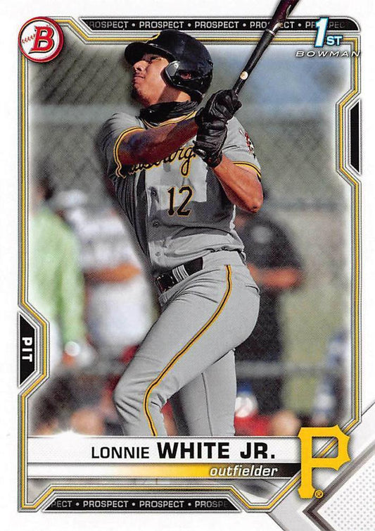 2021 Bowman Draft Lonnie White Jr. FBC 1st Bowman BD-28 Pittsburgh Pirates