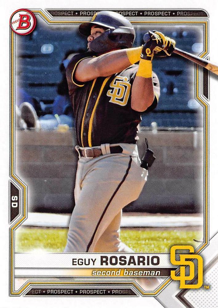 2021 Bowman Draft Eguy Rosario BD-33 San Diego Padres