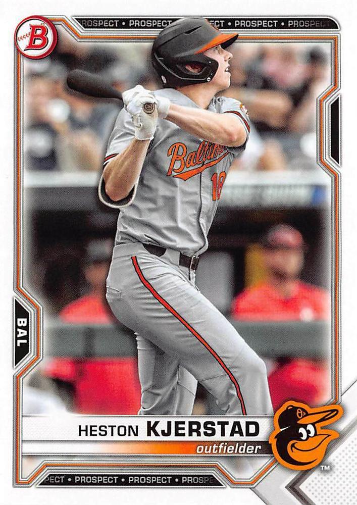 2021 Bowman Draft Heston Kjerstad BD-40 Baltimore Orioles