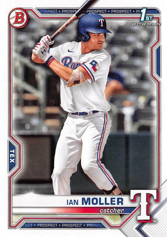 2021 Bowman Draft Ian Moller FBC 1st Bowman BD-42 Texas Rangers