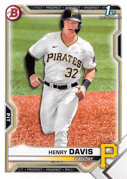 2021 Bowman Draft Henry Davis FBC 1st Bowman BD-48 Pittsburgh Pirates