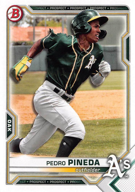 2021 Bowman Draft Pedro Pineda BD-65 Oakland Athletics